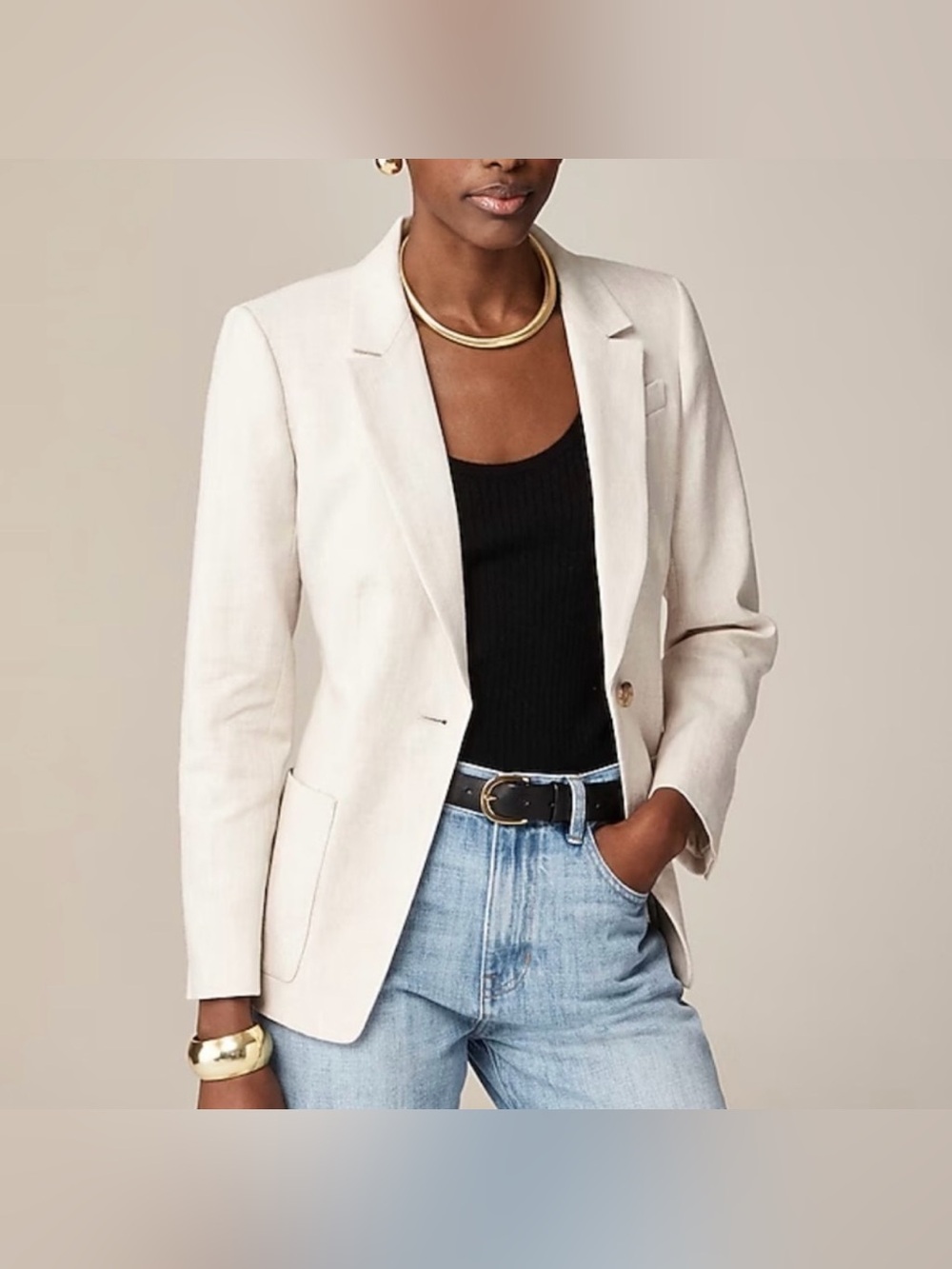 J. Crew Helena blazer in stretch linen blend Size 8 BX793
